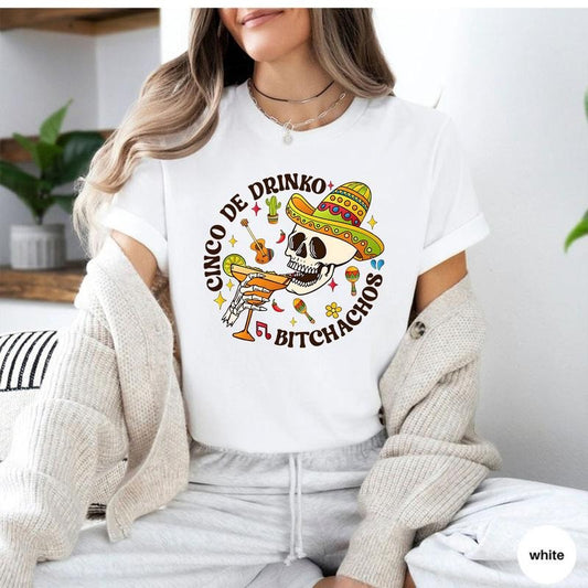 Cinco De Drinko Bitchachos Shirt, Cinco De Mayo Shirt, Mexican Holidays, Mexico Travel Shirt, Mexican Fiesta Shirt, Fiesta Squad Shirt, Mexican Party