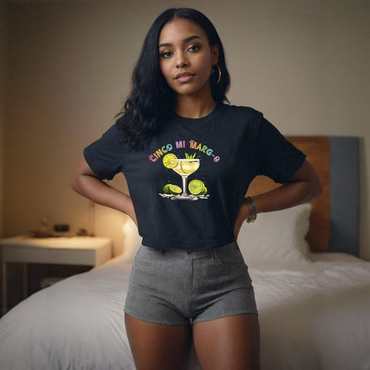 Cinco De Mayo Crop Top | Margarita Cropped Shirt | Taco Crop Shirt | Tequila Shirt | Funny Mom Shirt | Margs Shirt | Fiesta Shirt