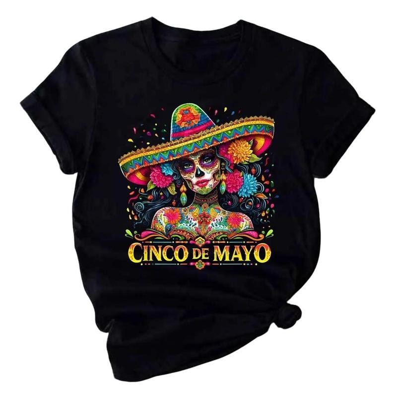 Cinco De Mayo Mexican Fiesta 5 De Mayo Girls Women Tshirt, Unisex Cotton  Shirt for men women