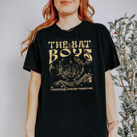 City of Starlight Bat boys reading shirt gothic, fandom, fairycore romance book tshirt teacher librarian literary gift for her literature