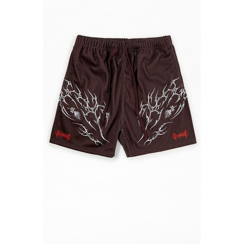 Civil Men's Brown Core Mesh Basketball Shorts T-Shirts, Hoodie, Sweatshirt | DripVista.com