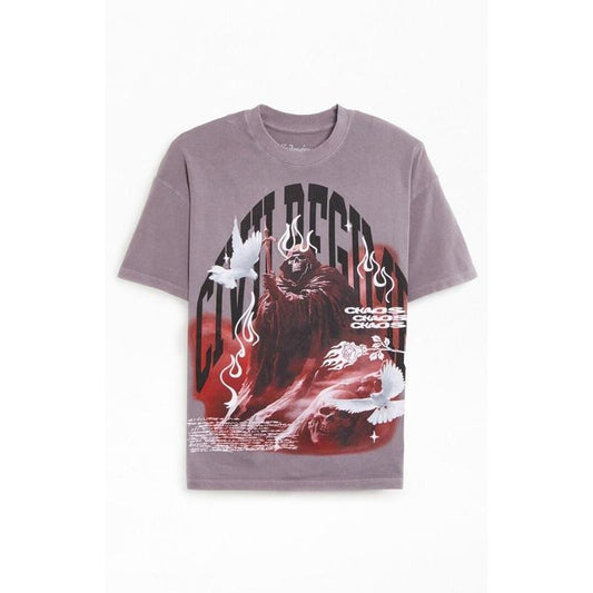 Civil Men's Mount Chaos American Classic T-Shirt - Multicolor