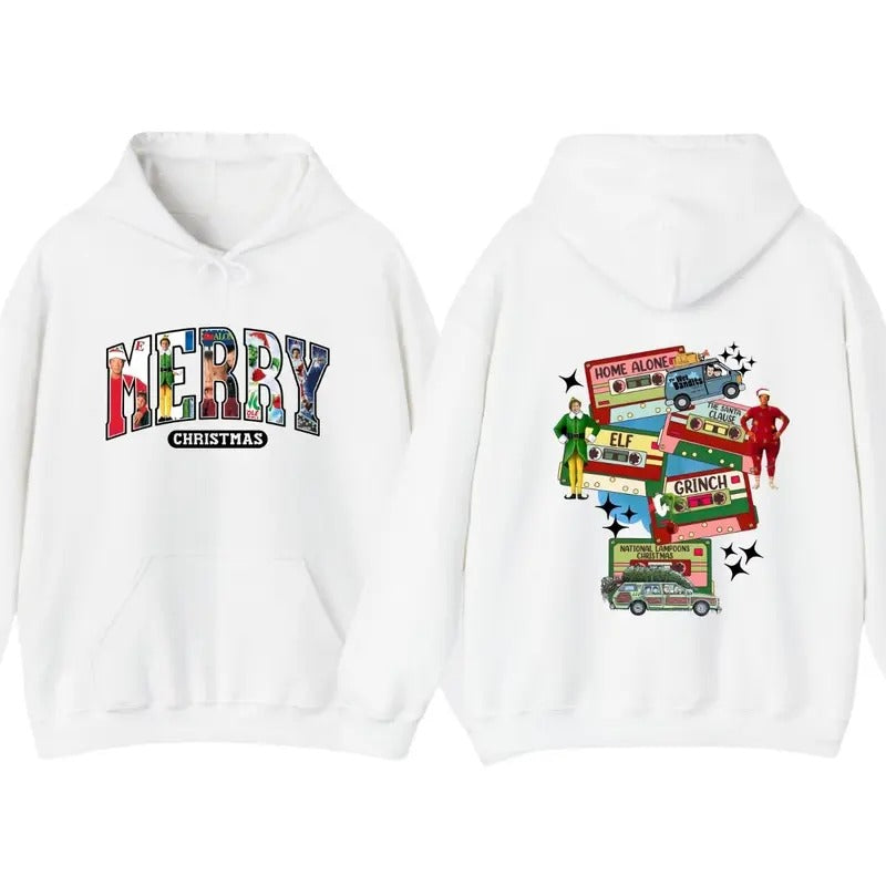 Classic 90s Christmas Movies Shirt, Hoodie, Retro Shirt Sweatshirt | DripVista.com