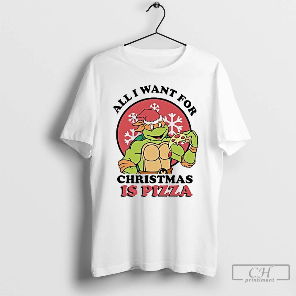 Classic All I Want For Christmas Is Pizza T-Shirts, Hoodie, Sweatshirt | DripVista.com