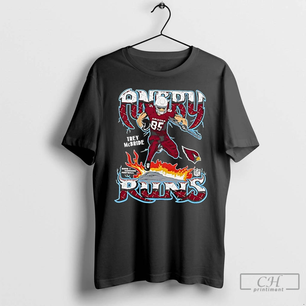 Classic Arizona Cardinals Trey Mcbride Angry Runs T-Shirts, Hoodie, Sweatshirt | DripVista.com