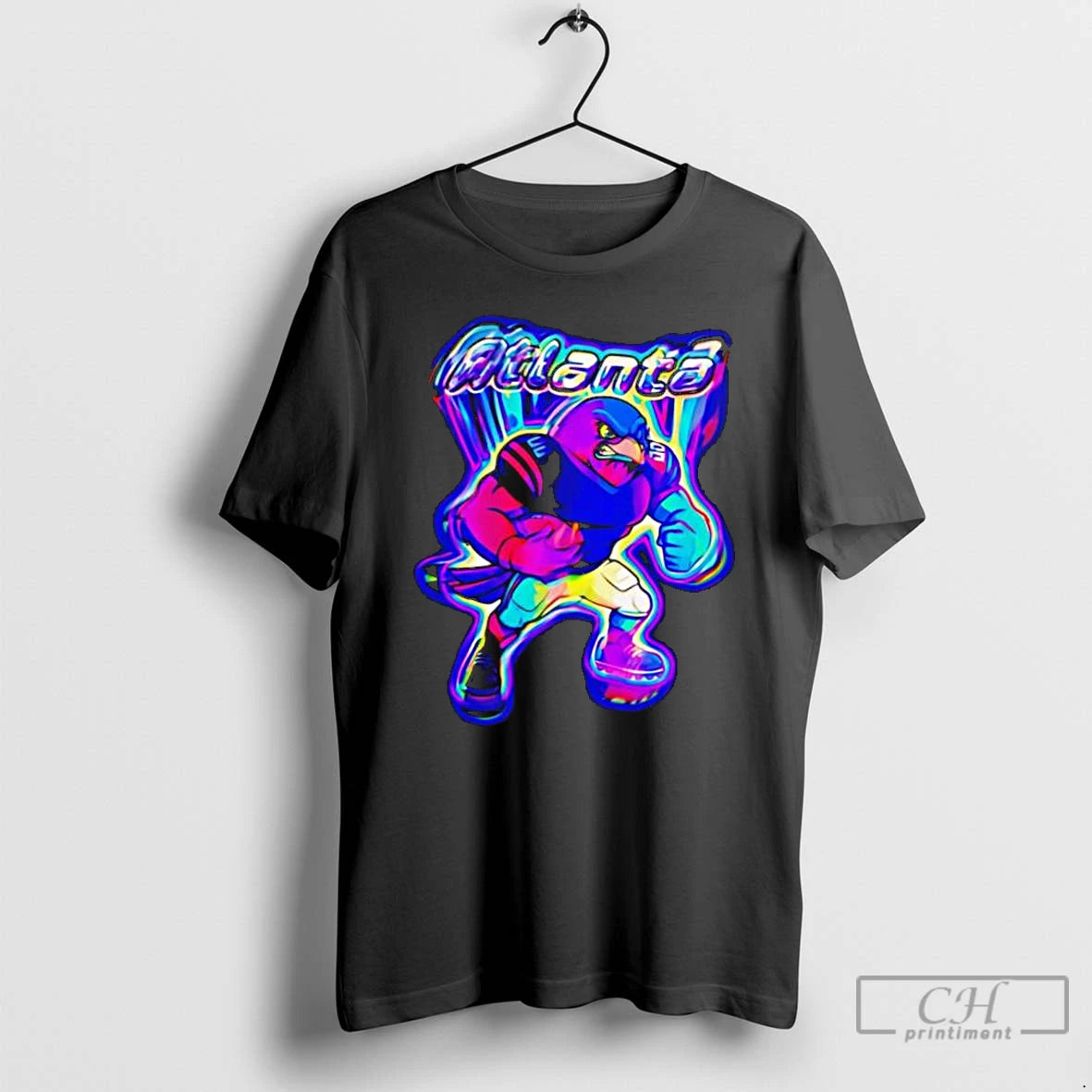 Classic Atlanta Football Retro Neon Vintage Mascot T-Shirts, Hoodie, Sweatshirt | DripVista.com