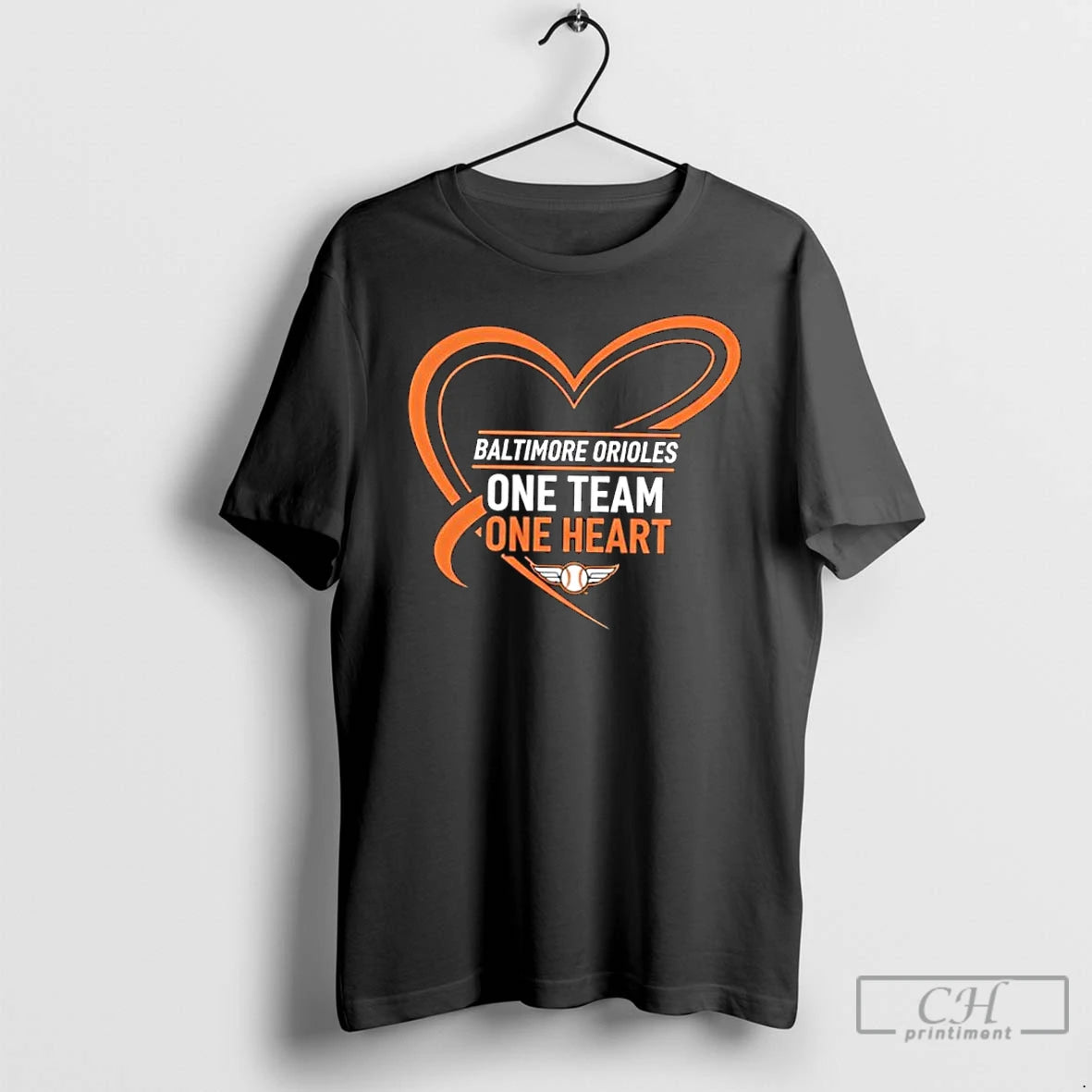 Classic Baltimore Orioles One Team One Heart T-Shirts, Hoodie, Sweatshirt | DripVista.com