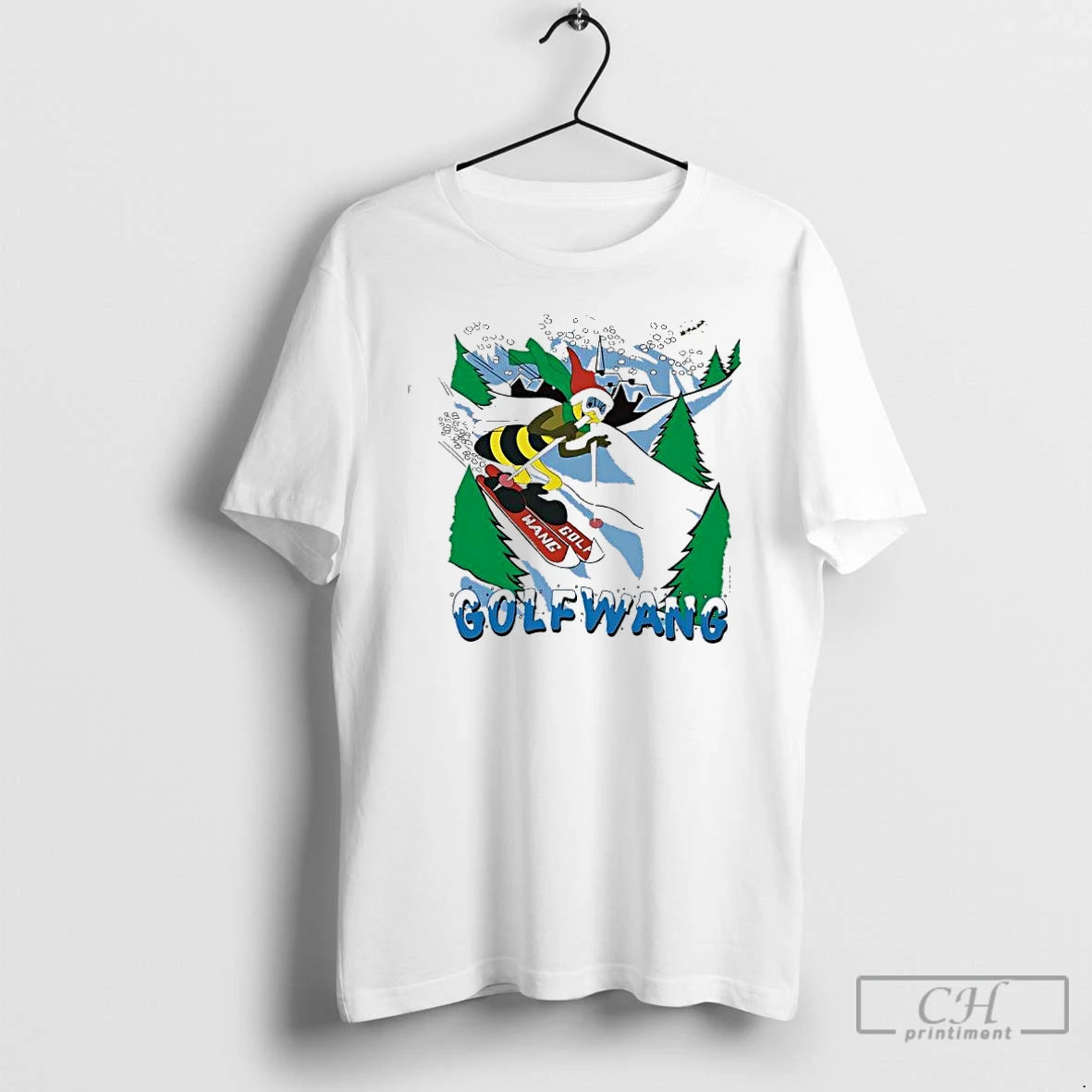 Classic Bee Is Skiing Golfwang Funny Cute T-Shirts, Hoodie, Sweatshirt | DripVista.com
