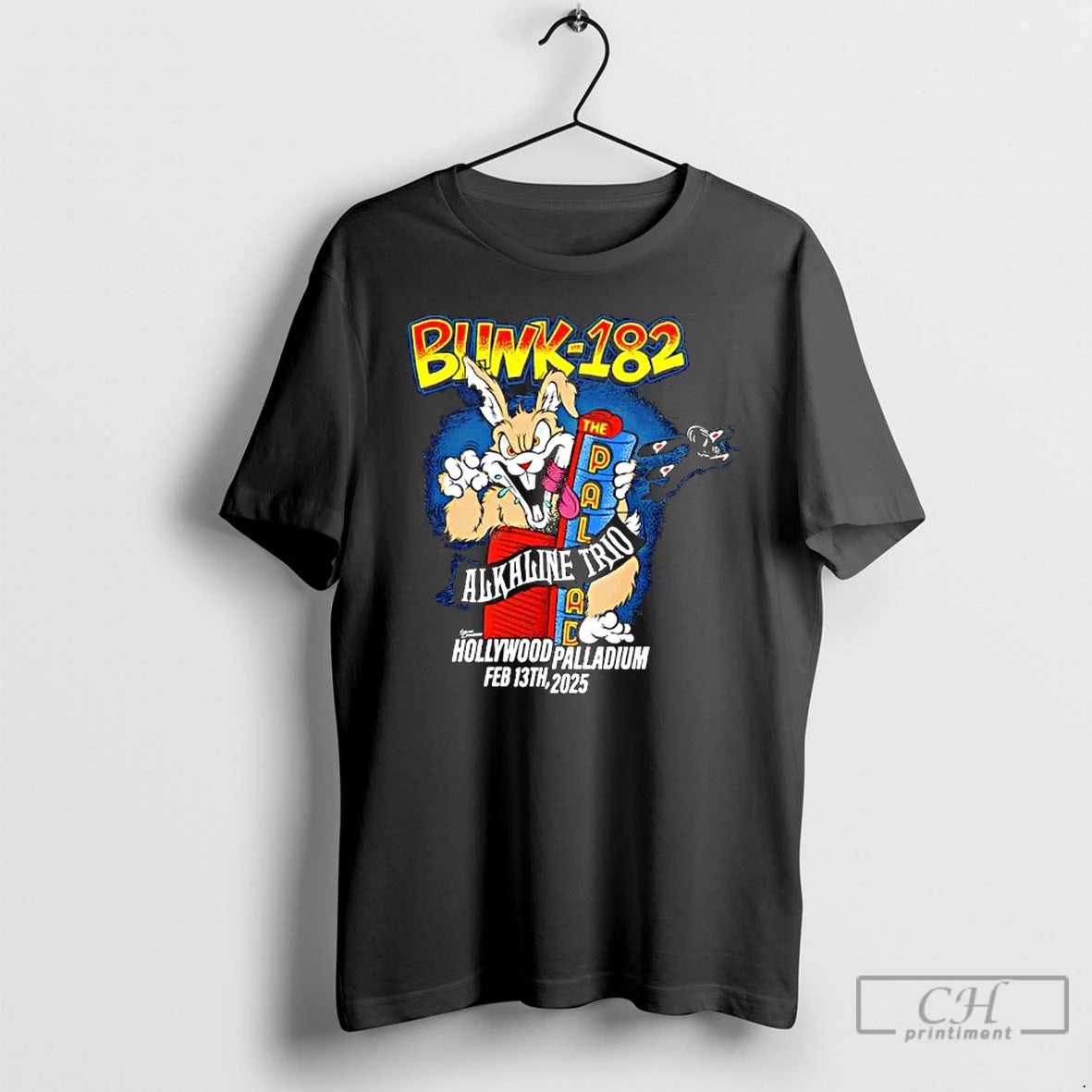 Classic Biwk 182 Alkaline Trio Hollywood Palladium Feb 13th 2025 T-Shirts, Hoodie, Sweatshirt | DripVista.com