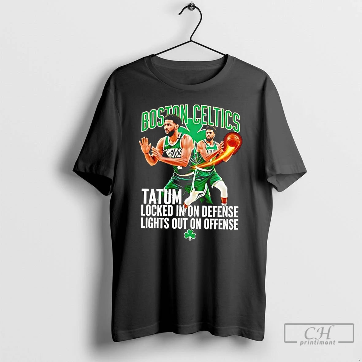 Classic Boston Celtics Tatum Locked In On Defense Lights Out On Offense T Shirts Sweater Hoodie, Sweatshirt | DripVista.com