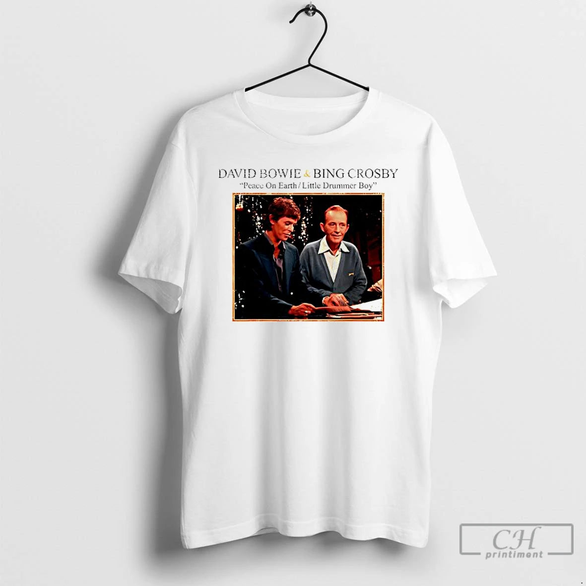Classic Bowie Bing Crosby Peace On Earth Christmas Music T-Shirts, Hoodie, Sweatshirt | DripVista.com