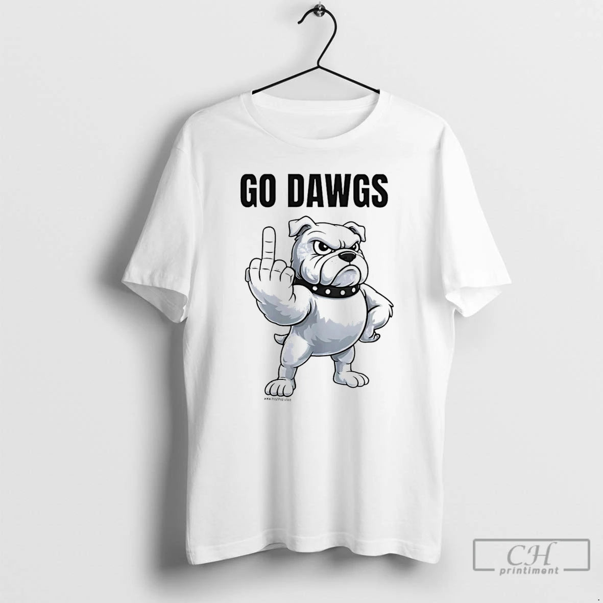 Classic Bulldog Flipping Off Go Dawgs Middle Finger T-Shirts, Hoodie, Sweatshirt | DripVista.com