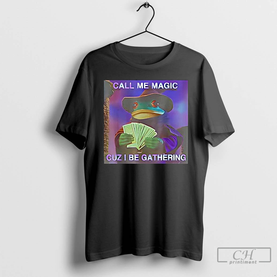 Classic Call Me Magic Cuz I Be Gathering Funny Wizard Frog Meme T Shirts Sweater Hoodie, Sweatshirt | DripVista.com