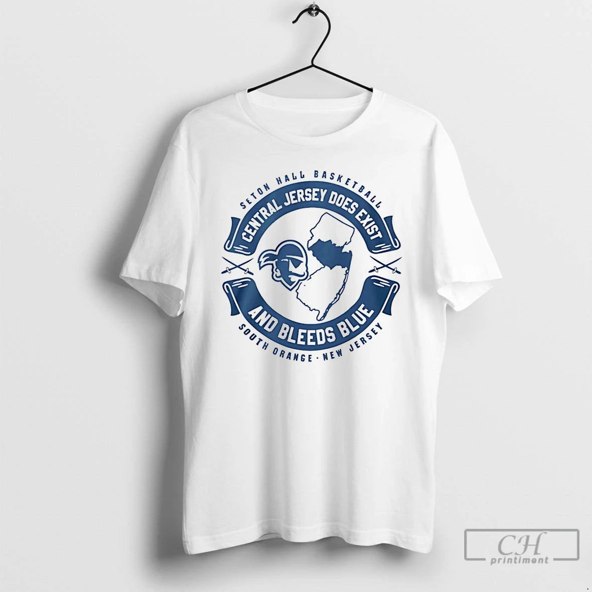 Classic Central Jersey Does Exist And Bleeds Blue Seton Hall Basketball T-Shirts, Hoodie, Sweatshirt | DripVista.com