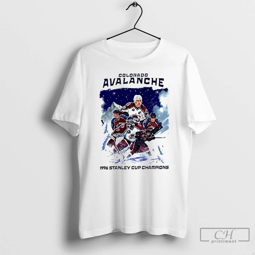 Classic Colorado Avalanche 1996 Stanley Cup Champions T-Shirts, Hoodie, Sweatshirt | DripVista.com