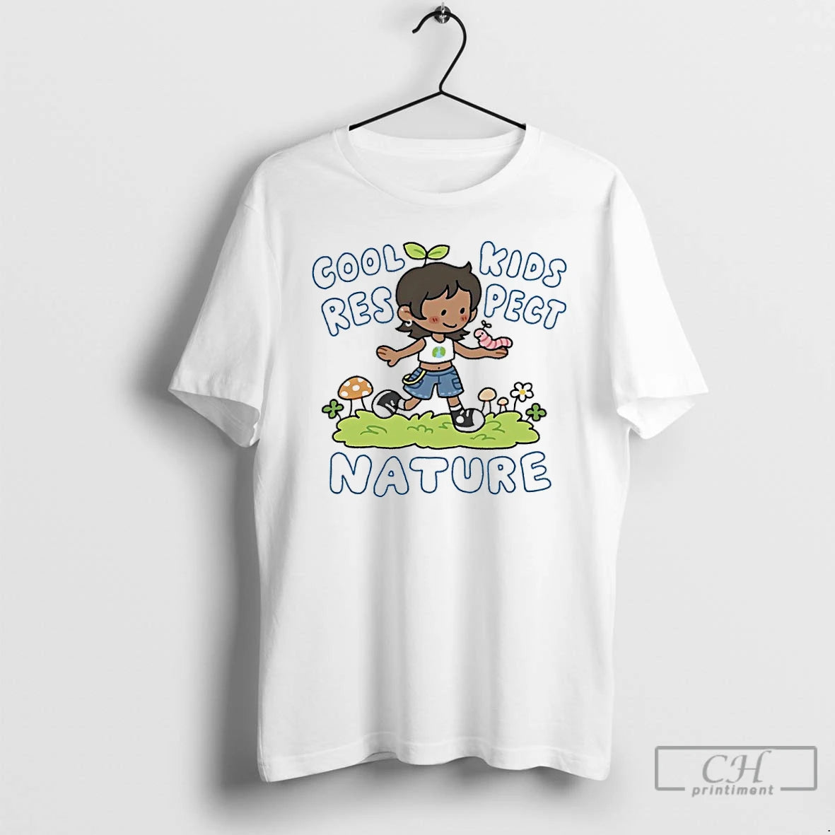 Classic Cool Kids Respect Nature Cartoon T-Shirts, Hoodie, Sweatshirt | DripVista.com