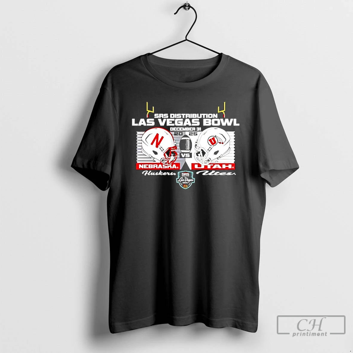Classic Cornhuskers Vs Utes 2025 Las Vegas Bowl Match Up Head To Head T Shirts Hoodie, Sweatshirt | DripVista.com