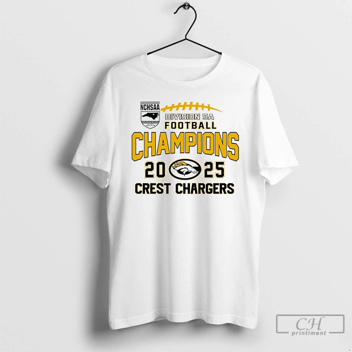 Classic Crest Chargers 2025 Nchsaa Division 5a Football Champions T-Shirts, Hoodie, Sweatshirt | DripVista.com