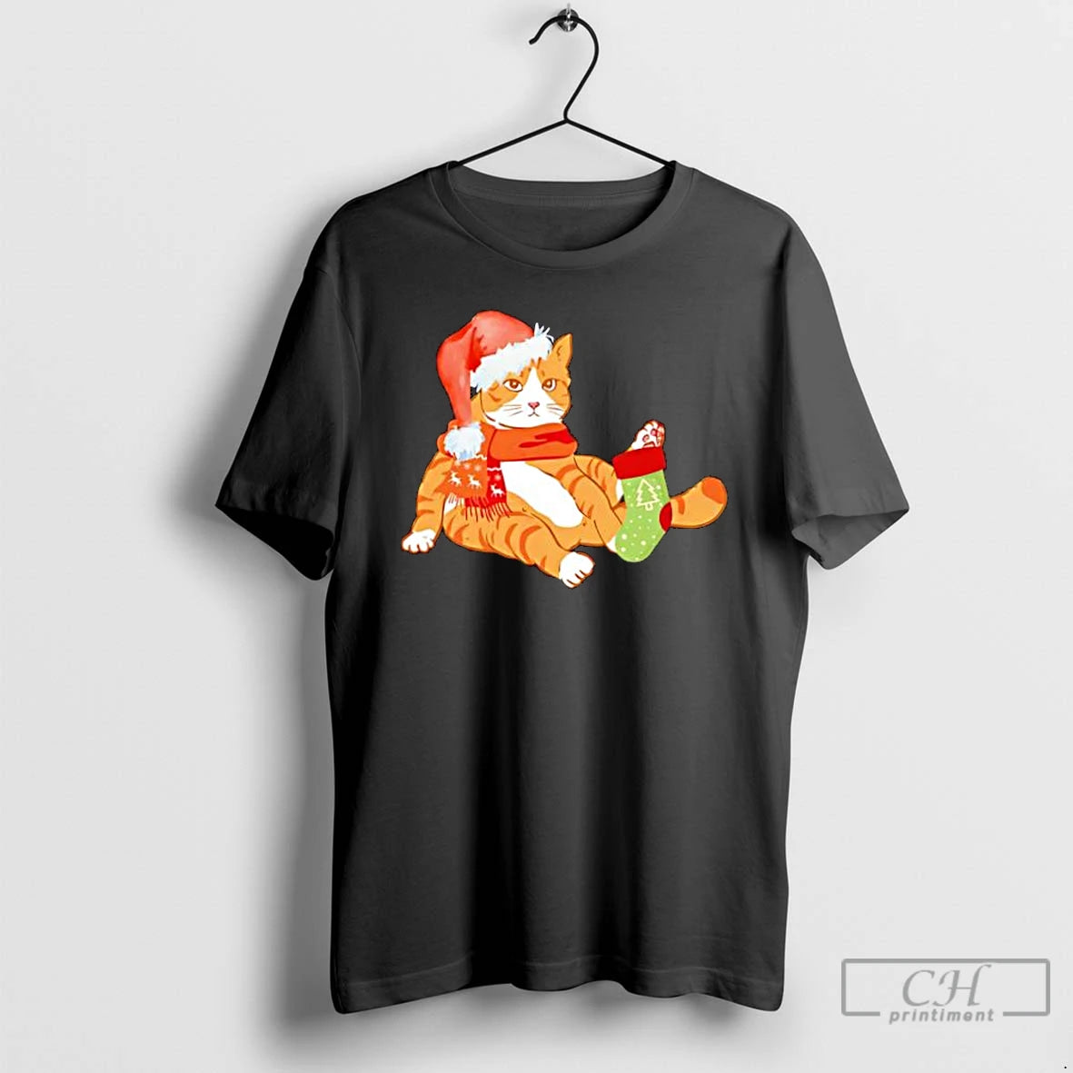 Classic Cute Christmas Orange Cat Stylish T-Shirts, Hoodie, Sweatshirt | DripVista.com