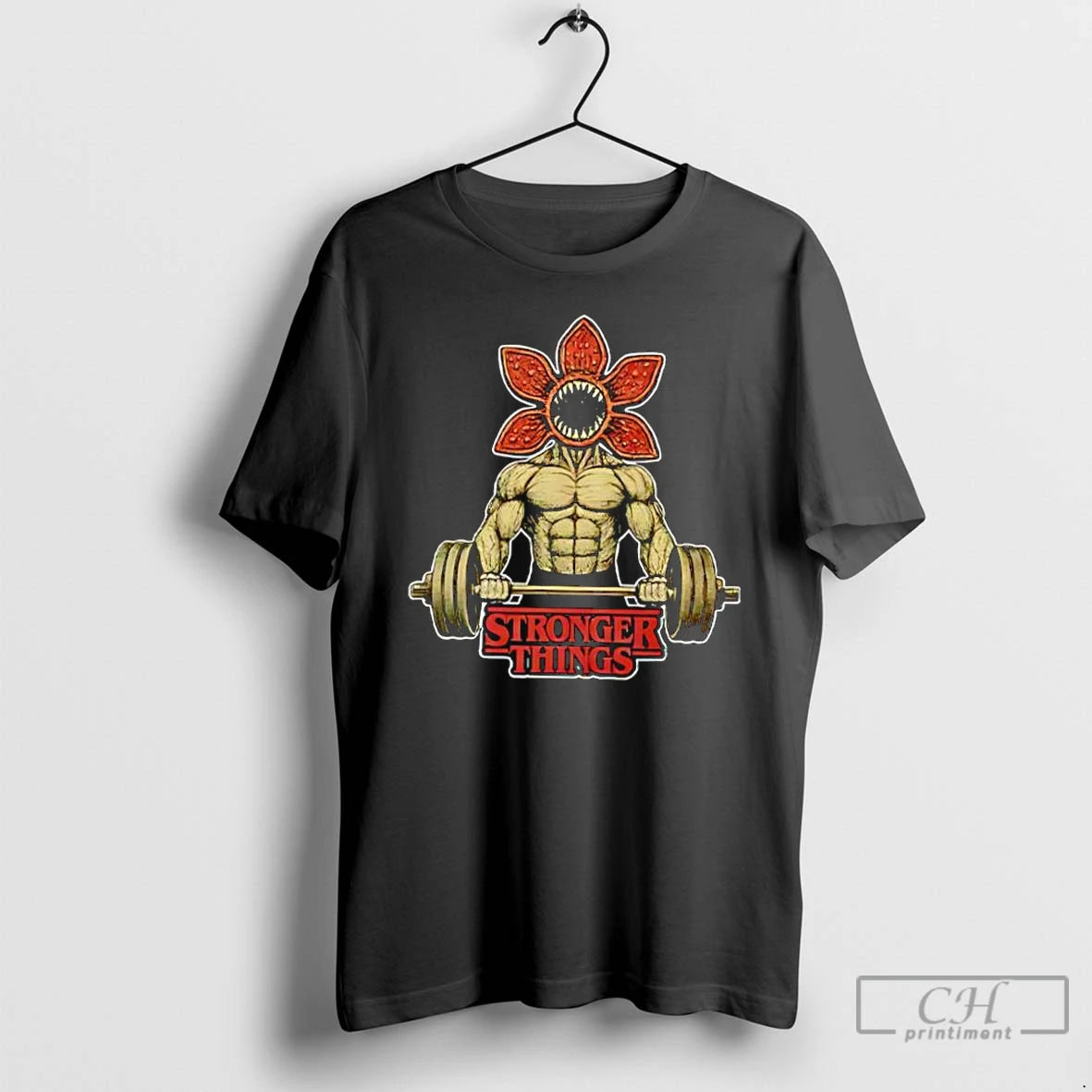 Classic Demogorgon Weightlifting Stronger Things Gym Retro T-Shirts, Hoodie, Sweatshirt | DripVista.com