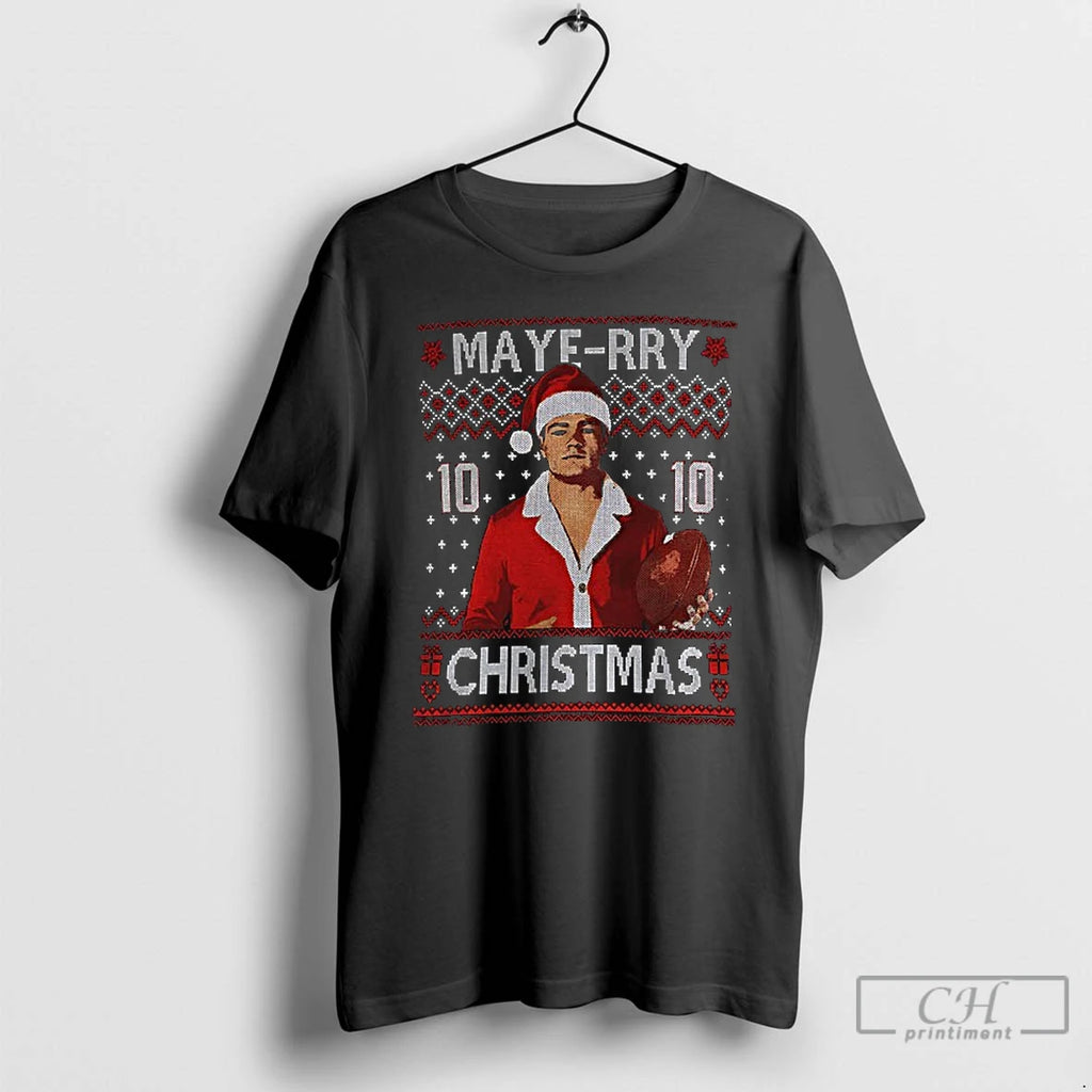 Classic Drake Maye Christmas 10 New England Football Maye Rry Christmas T-Shirts, Hoodie, Sweatshirt | DripVista.com