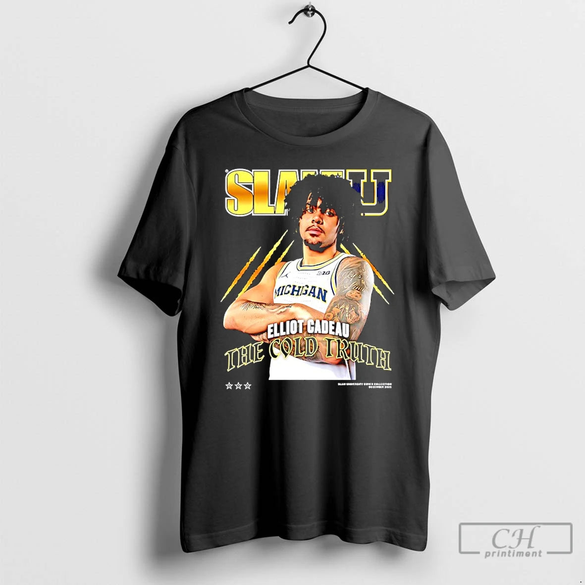 Classic Elliot Cadeau The Cold Truth Michigan Wolverines Slamu T-Shirts, Hoodie, Sweatshirt | DripVista.com