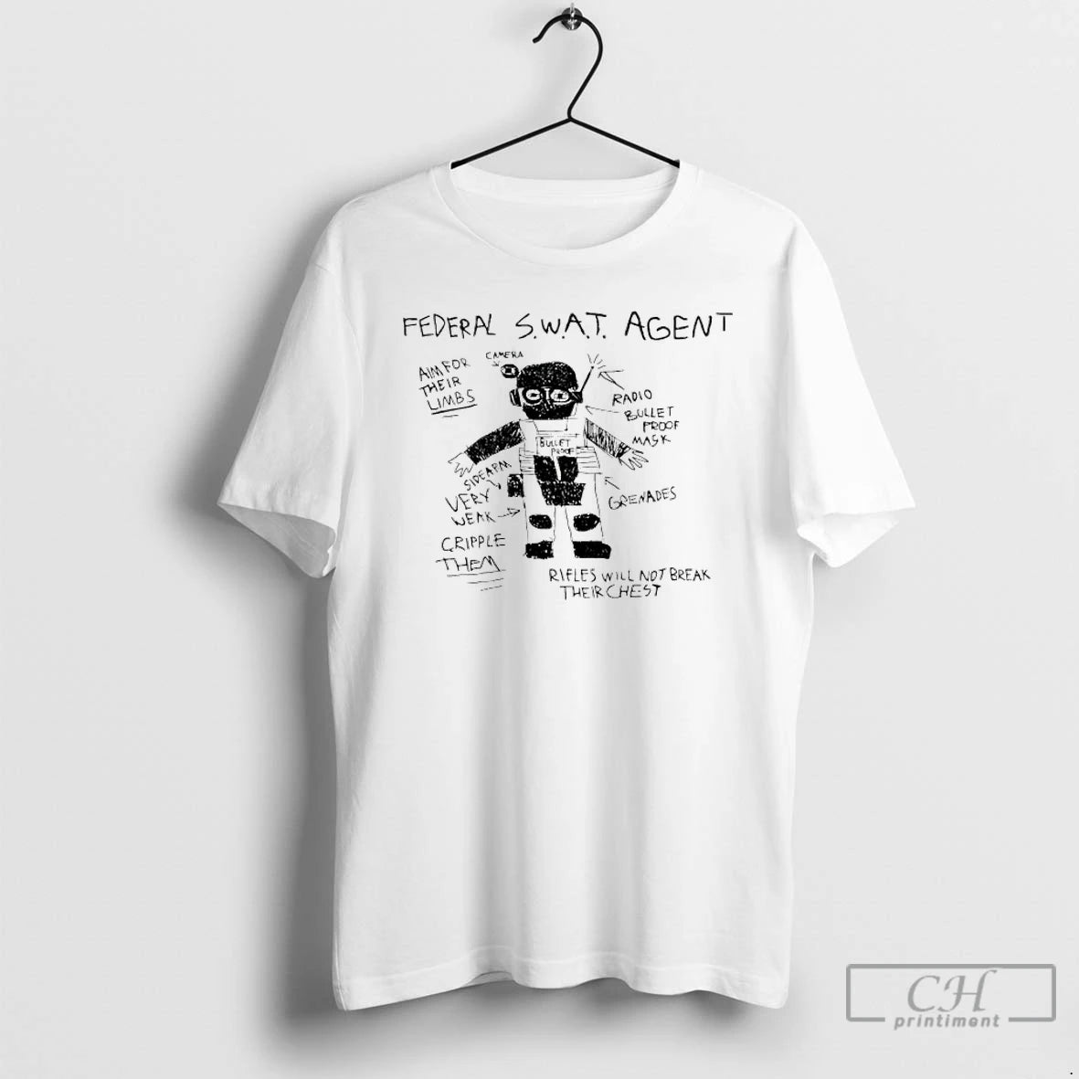 Classic Federal Swat Agent Aim For Their Limbs T-Shirts, Hoodie, Sweatshirt | DripVista.com