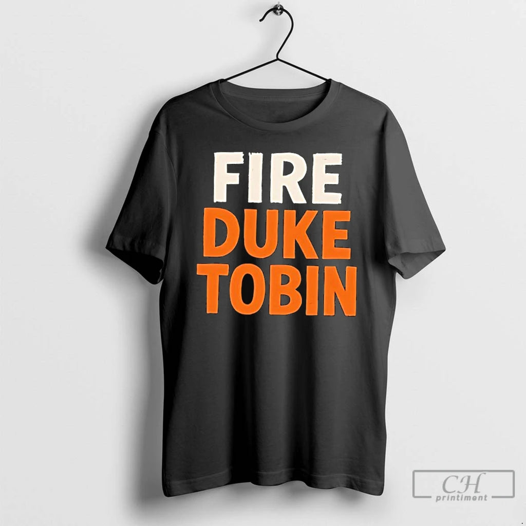 Classic Fire Duke Tobin Text Simple T-Shirts, Hoodie, Sweatshirt | DripVista.com
