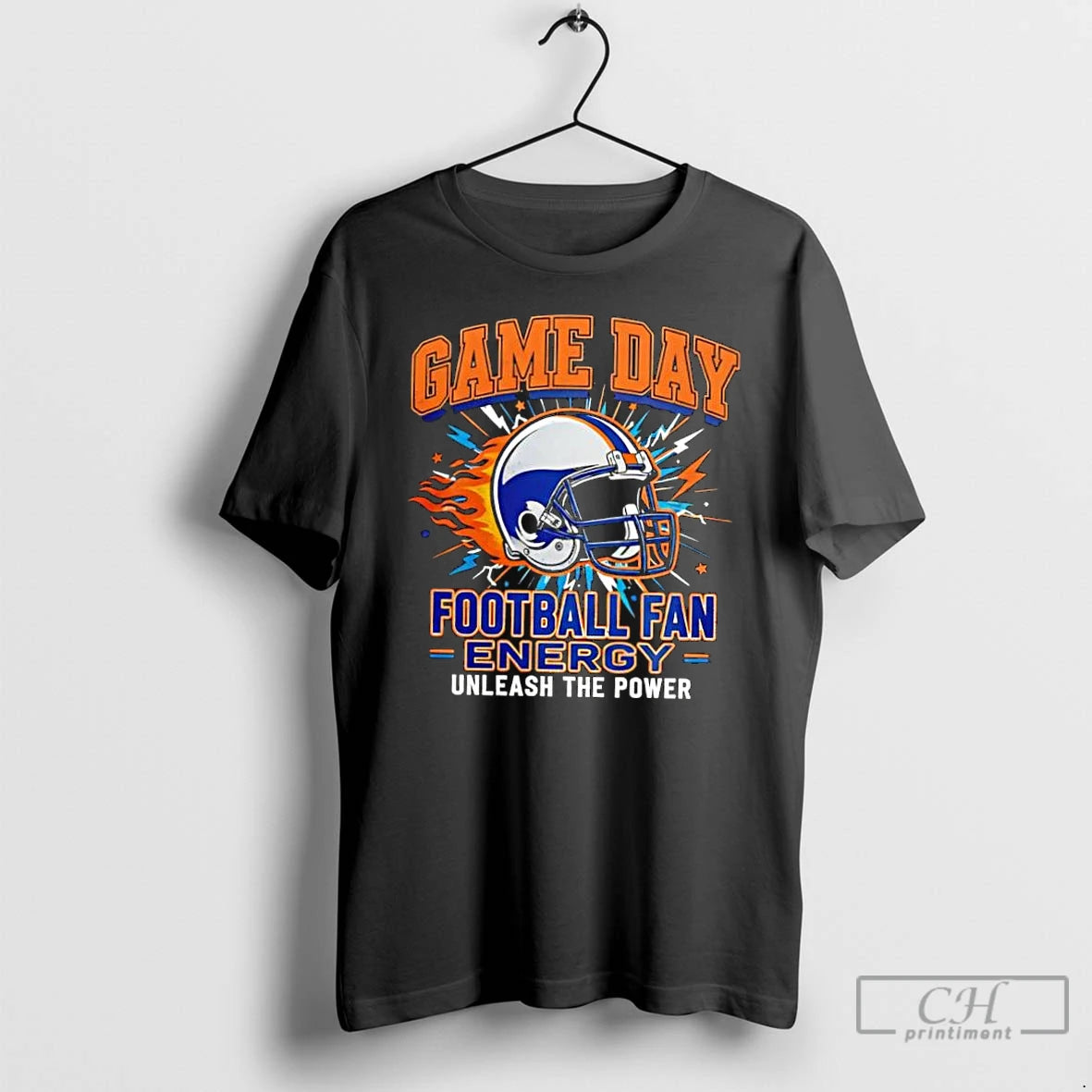 Classic Game Day Football Fan Energy Bold Sports Graphic T-Shirts, Hoodie, Sweatshirt | DripVista.com