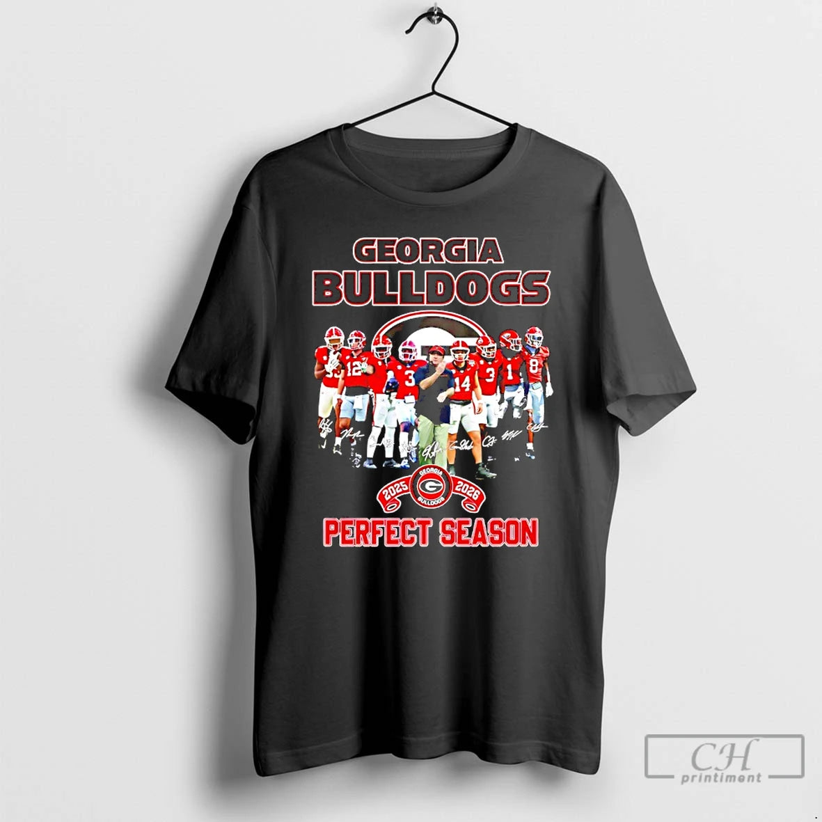 Classic Georgia Bulldogs 2025 2026 Perfect Season Signature T-Shirts, Hoodie, Sweatshirt | DripVista.com