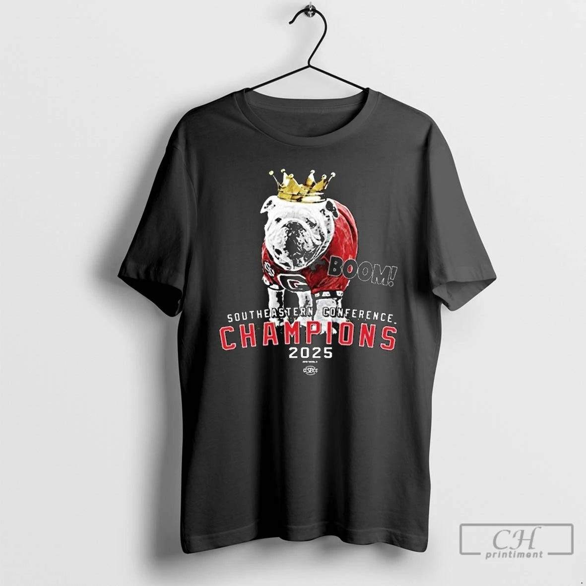 Classic Georgia Bulldogs Boom 2025 Sec Championship Uga The King T-Shirts, Hoodie, Sweatshirt | DripVista.com