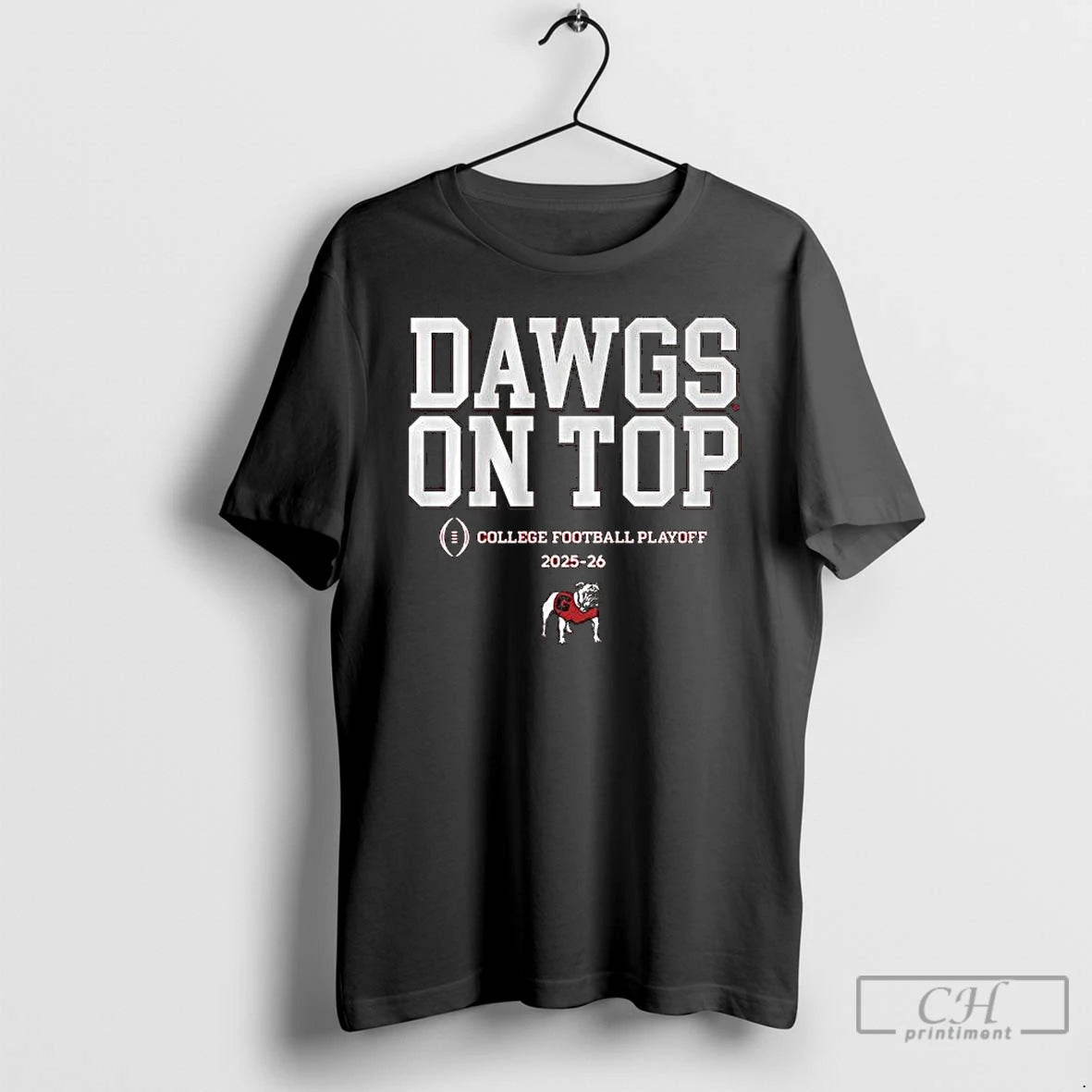 Classic Georgia Bulldogs Football 2025 Cfp Team Dawgs On Top Slogan T-Shirts, Hoodie, Sweatshirt | DripVista.com