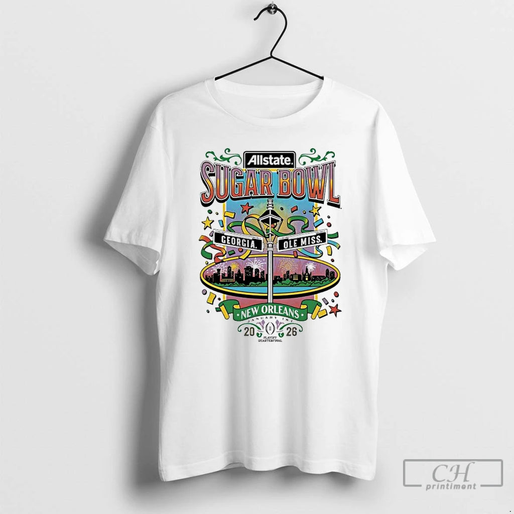 Classic Georgia Vs Ole Miss 2026 Allstate Sugar Bowl Nola T-Shirts, Hoodie, Sweatshirt | DripVista.com