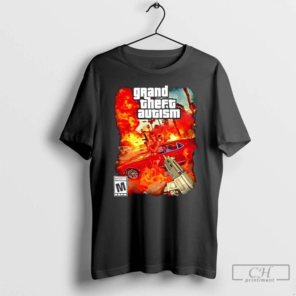 Classic Grand Theft Autism Grand Theft Auto T-Shirts, Hoodie, Sweatshirt | DripVista.com