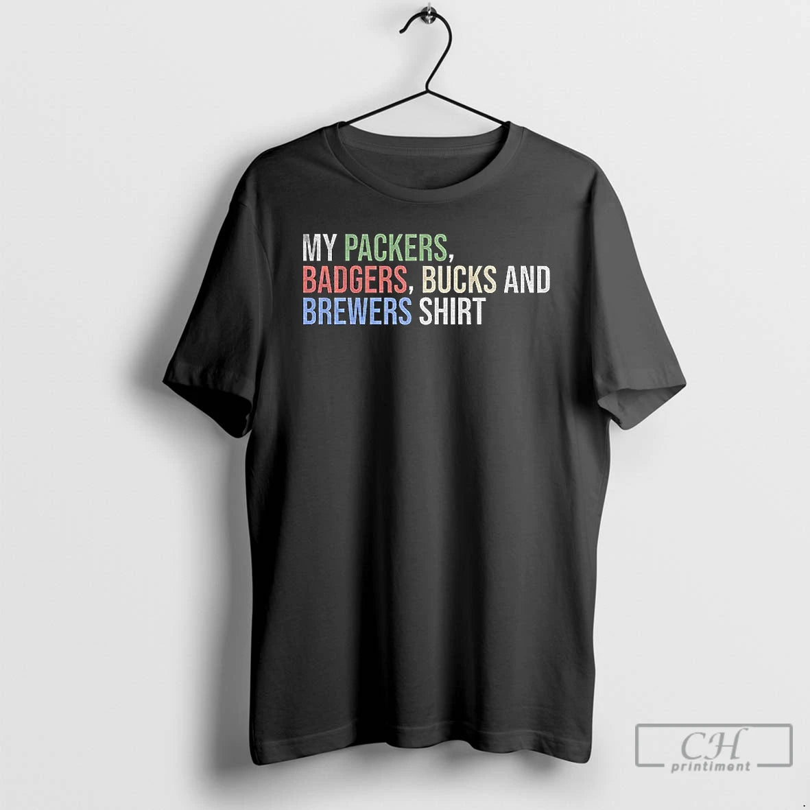 Classic Green Bay Packers My Packers Badgers Bucks And Brewers Football T-Shirts, Hoodie, Sweatshirt | DripVista.com