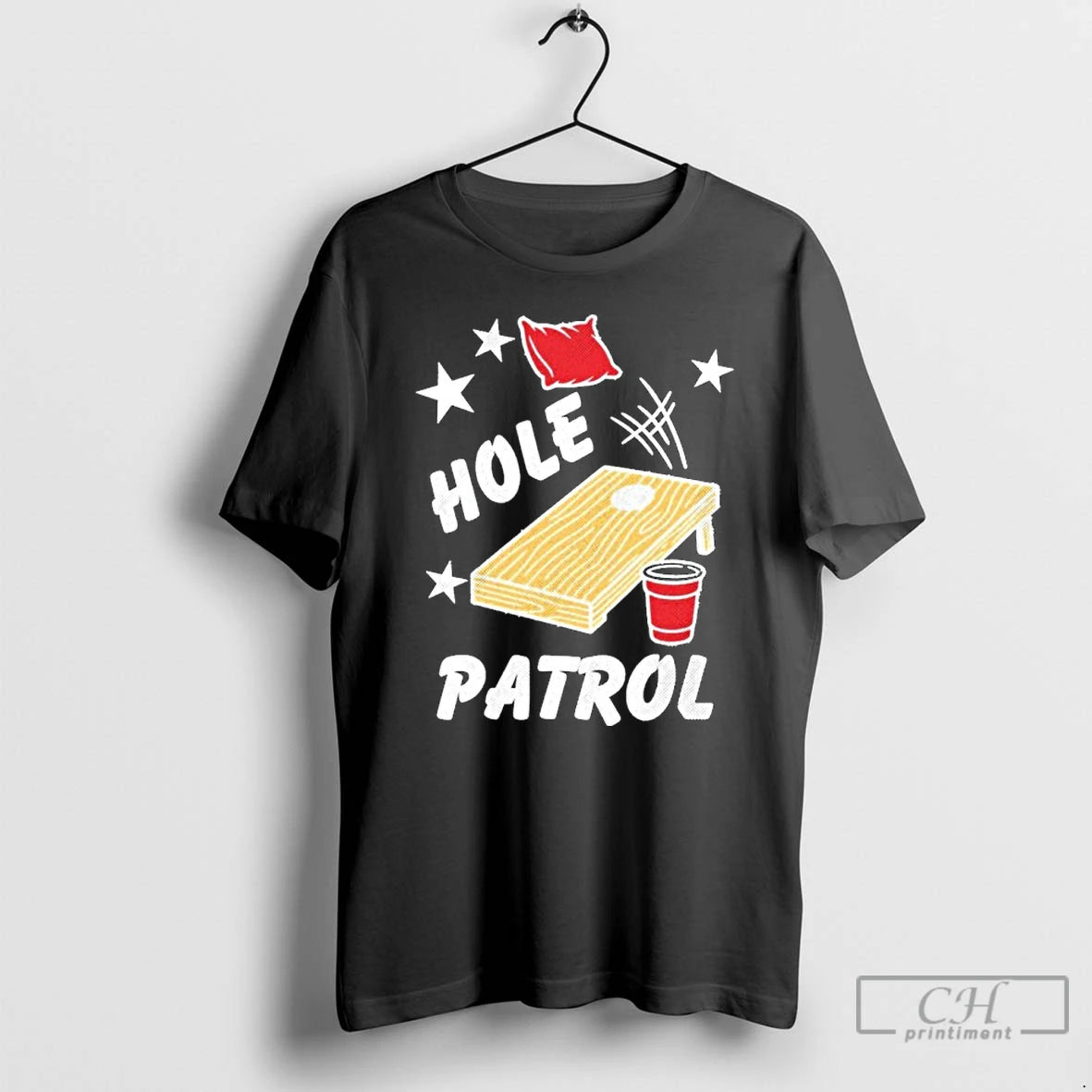 Classic Hole Patrol Funny Cornhole T-Shirts, Hoodie, Sweatshirt | DripVista.com