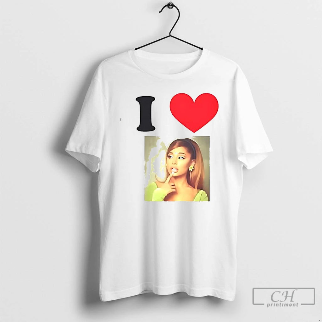 Classic I Love Ariana Grande Picture T-Shirts, Hoodie, Sweatshirt | DripVista.com
