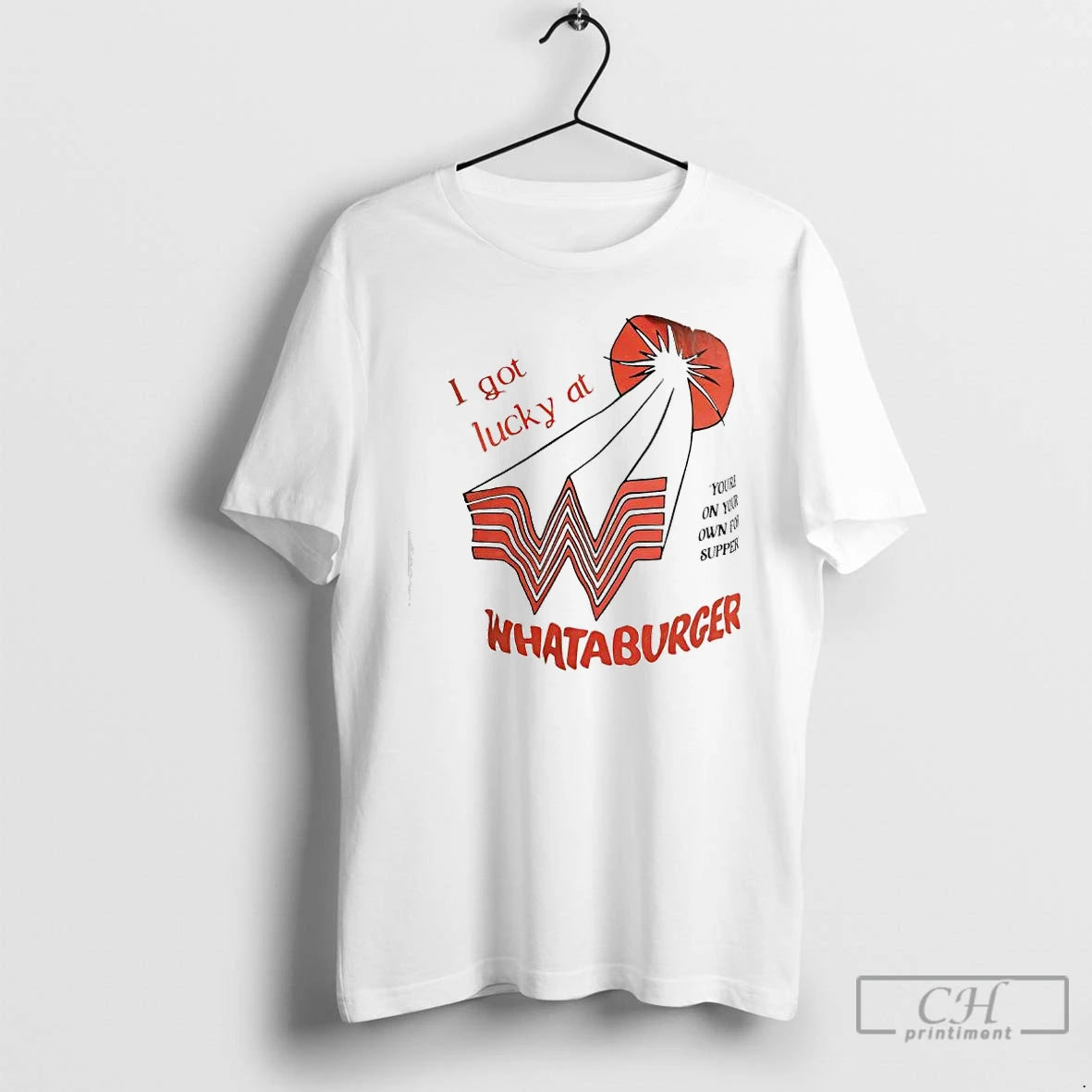 Classic I Got Lucky At Whataburger Exclusive Logo T-Shirts, Hoodie, Sweatshirt | DripVista.com