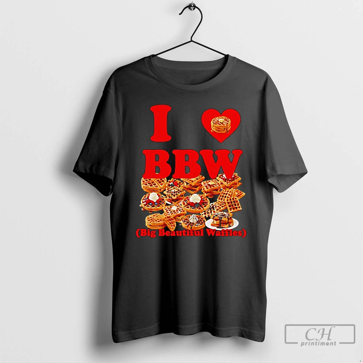 Classic I Love Bbw Big Beautiful Waffles T-Shirts, Hoodie, Sweatshirt | DripVista.com
