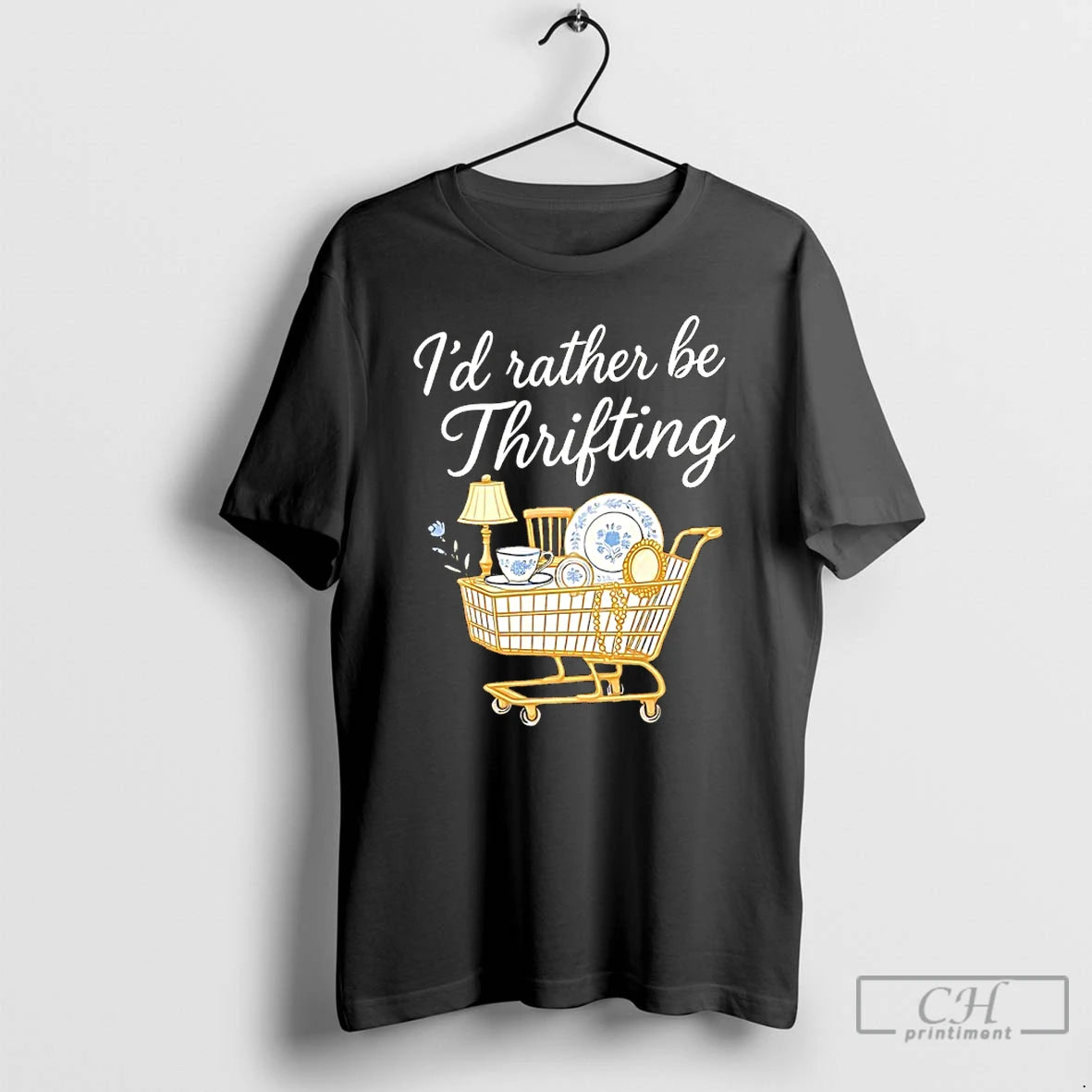Classic Id Rather Be Thrifting Vintage T-Shirts, Hoodie, Sweatshirt | DripVista.com
