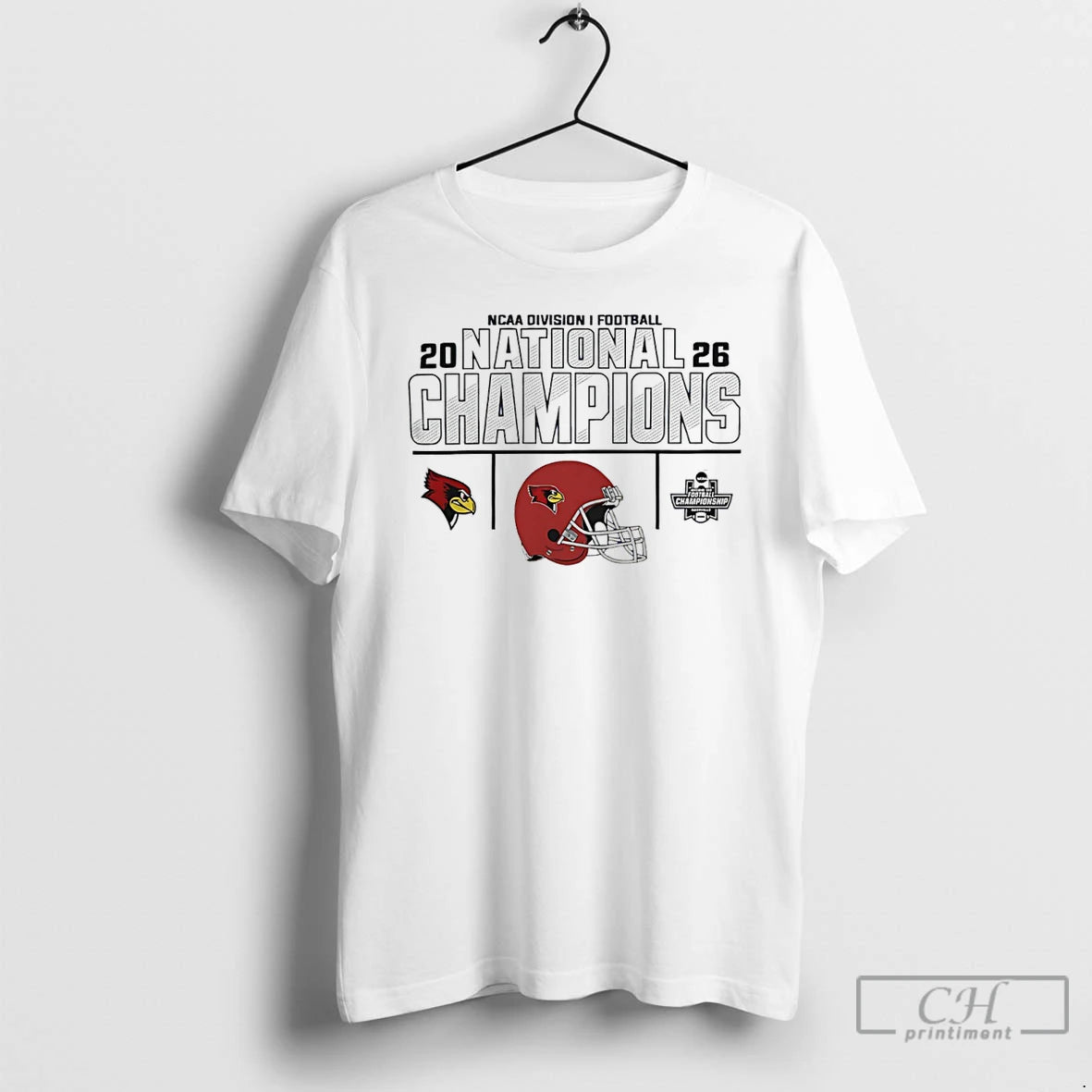 Classic Illinois State Redbirds 2026 Division I Football National Champions Helmet T-Shirts, Hoodie, Sweatshirt