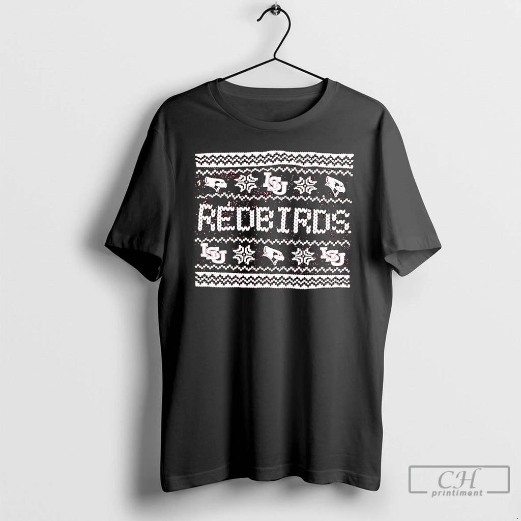 Classic Illinois State University Isu Redbirds Ugly Christmas T-Shirts, Hoodie, Sweatshirt | DripVista.com