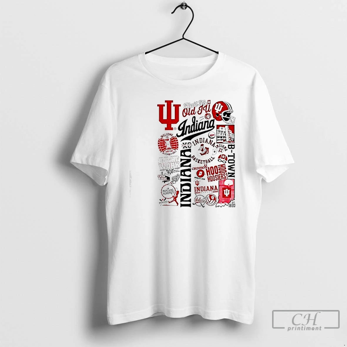 Classic Indiana Basketball Hail To Old Scatter Logo T-Shirts, Hoodie, Sweatshirt | DripVista.com