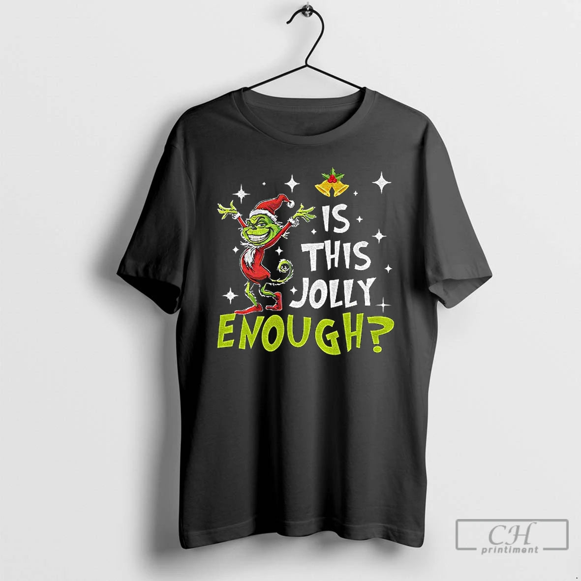 Classic Is This Jolly Enough Funny Grinch Christmas T-Shirts, Hoodie, Sweatshirt | DripVista.com