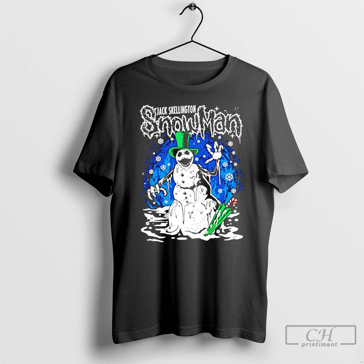 Classic Jack Skellington Snowman Horror Christmas T-Shirts, Hoodie, Sweatshirt | DripVista.com