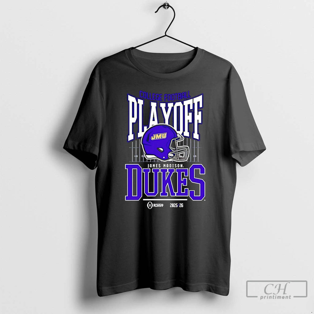 Classic James Madison Dukes College Football Playoff Bound 2025 26 Helmet T-Shirts, Hoodie, Sweatshirt | DripVista.com