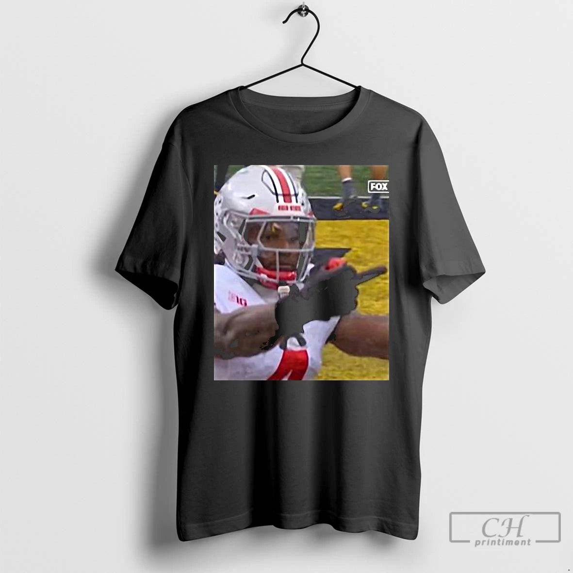 Classic Jeremiah Smith Flips Off Michigan Wolverines Fan T-Shirts, Hoodie, Sweatshirt | DripVista.com