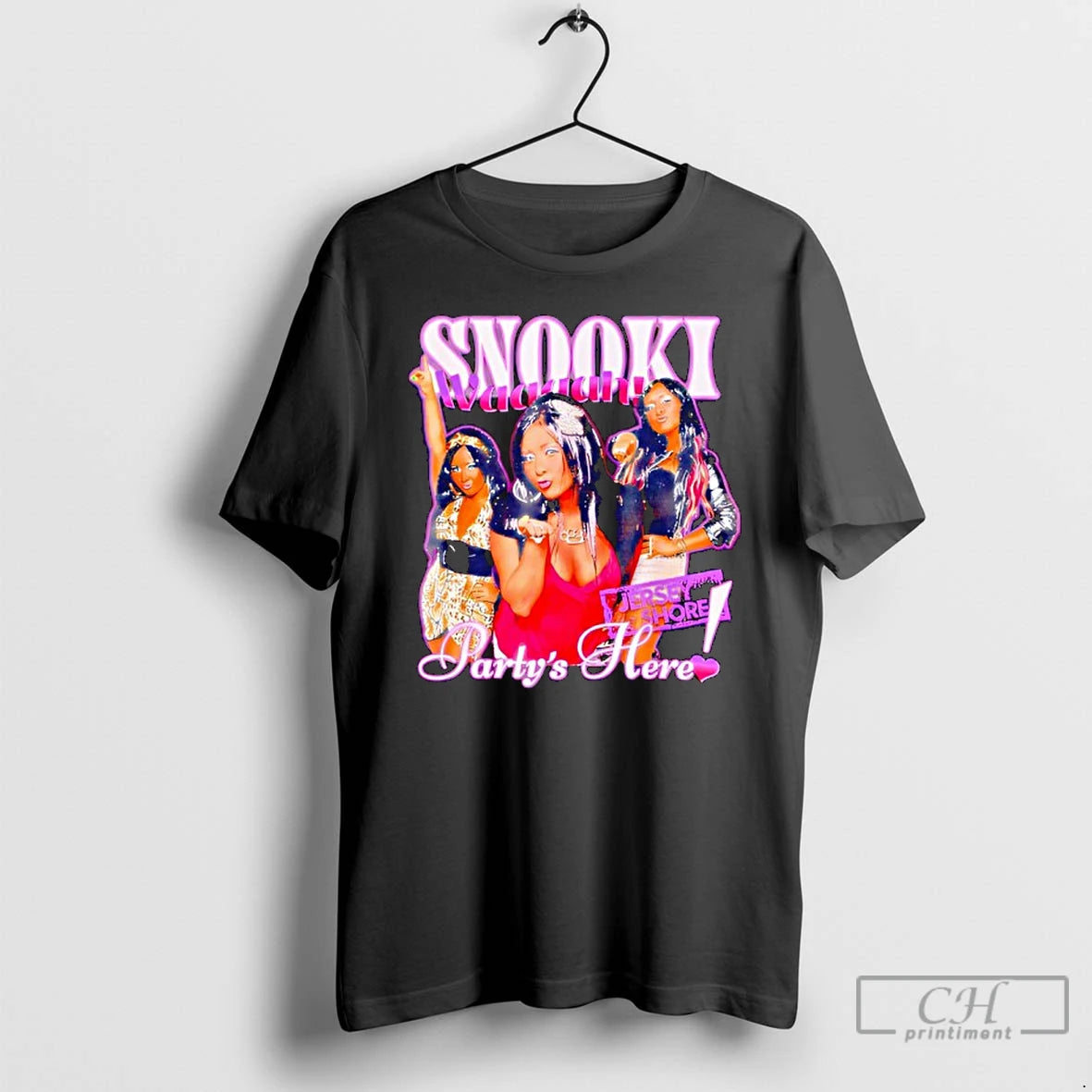 Classic Jersey Shore Partys Here Snooki T-Shirts, Hoodie, Sweatshirt | DripVista.com