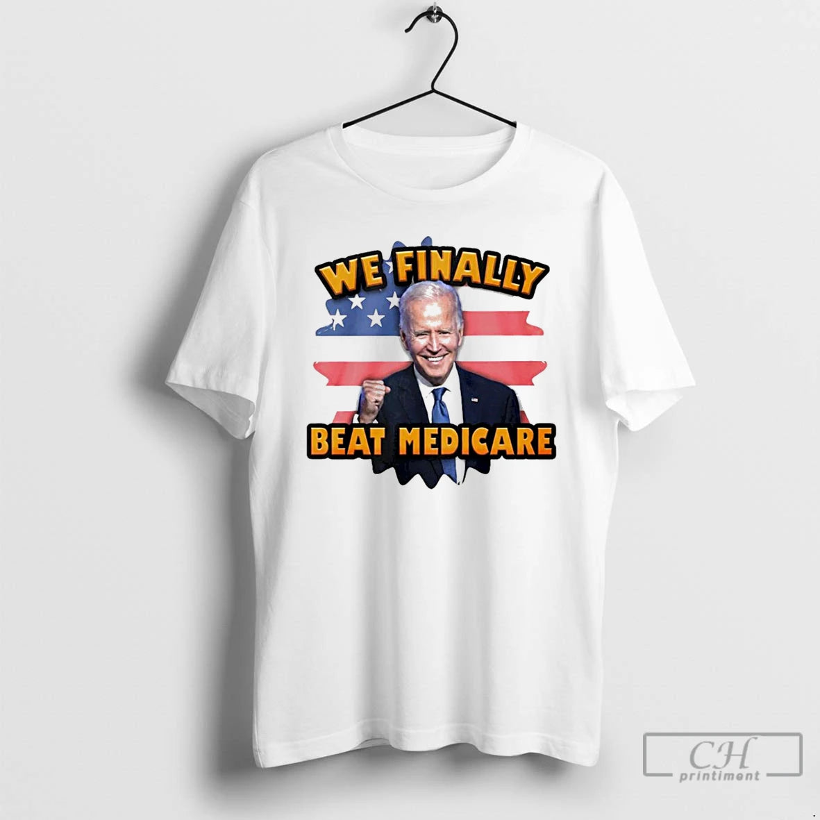 Classic Joe Biden We Finally Beat Medicare Usa Flag T-Shirts, Hoodie, Sweatshirt | DripVista.com