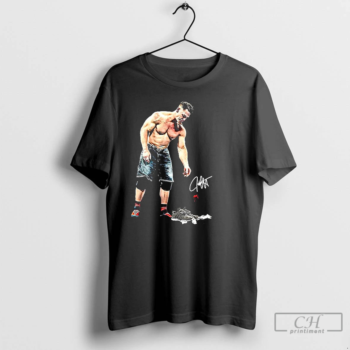 Classic John Cena Final Art Never Give Up Signature Hirt T-Shirts, Hoodie, Sweatshirt | DripVista.com